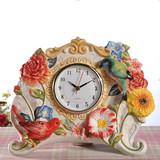 方亚 欧式陶瓷家居摆件创意装饰时钟 新居礼品客厅卧室钟表 包邮