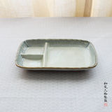 景德镇日式三格盆子ZAKKA厨房韩版创意和风出口陶瓷餐具饭盘餐盘