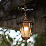欧式户外吊灯室外防水庭院灯美式复古铜单头创意简约单个小阳台灯