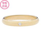 Cartier卡地亚香港代购18K黄金镶钻石指环 玫瑰金情侣结婚对戒指