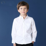 英伦儿童学院派中小学生校服童装衬衫男童长袖白色衬衣纯棉潮特价