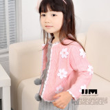 2013儿童女童常规新款B类针织衫开衫实拍有模特打底大童外套毛衣