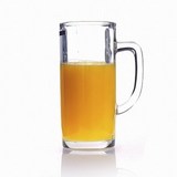 法国弓箭乐美雅超大透明玻璃杯啤酒杯水杯 曼敦把杯加厚扎啤杯