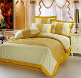 包邮精美奢华纯棉床上用品全棉4四件套个性被套金黄被罩床品包邮