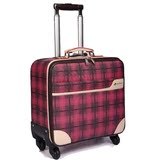 正品拉杆箱万向轮男 女行李箱14寸登机箱小旅行箱红色皮箱包特价