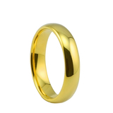 18K玫瑰金情侣戒指光圈女订婚结婚对戒 男士钛钢戒指素圈光面彩金