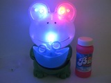 六一玩具礼物音乐灯光LED青蛙吹泡泡全自动电动泡泡枪包邮