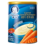 【天猫超市】Gerber嘉宝米粉 1段 胡萝卜配方营养米粉225g
