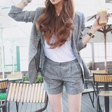 2015春装新款韩国实拍女装气质外套西服休闲西装套装小外套+短裤