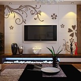 JG23/电视背景墙贴/硅藻泥矢量图案/室内装饰/卧室墙DIY贴画壁贴