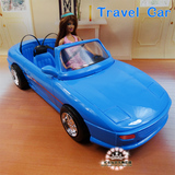 新款芭比娃娃汽车 超大尺寸仿真汽车模型 芭比闪亮敝篷车
