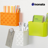 日本进口INOMATA 厨房冰箱磁铁吸附小物件塑料收纳盒 工具储物盒