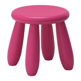 IKEA/宜家代购玛莫特儿童凳板凳圆凳塑料凳矮凳卡通板凳特价换鞋