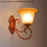 欧式壁灯挂灯客厅卧室床头灯过道创意复古铁艺灯具墙灯WL19-1B