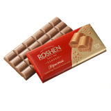 俄罗斯巧克力进口ROSHEN如胜37%可可充气黑巧克力100g黑巧克力