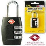 世界顶尖锁具美国TSA335密码锁海关锁箱包挂锁，军刀包s007搭配