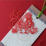 中国特色出国送老外客户留学生剪纸书签创意文化交流活动展会礼品