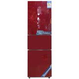Midea/美的 BCD-216TGSM 家用三门红色 白色冰箱 节能特价现货