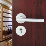太空铝分体欧式简约现代室内门锁执手锁房门把手锁具卧室实木门锁