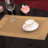 欧式高档防水PVC餐垫 对角双色防滑耐热餐桌垫 隔热碗盘垫 西餐垫