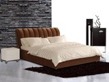 斯可馨LB085A布艺床软床双人床1.8米榻榻米床布床简约软床储物床