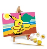 自油自画儿童自己画手绘数字油画 diy卡通动物迷你装饰画 可爱兔