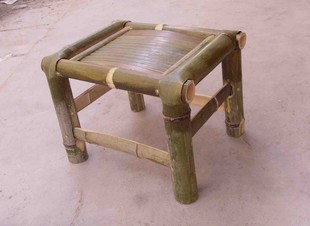 靠背竹凳子/纯天然无污染环保靠背矮凳/纯手工制做竹椅子(大号)
