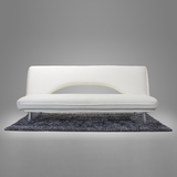 可丽可莱新款白色皮面1.8米折叠皮艺多功能三人沙发床厂家直销