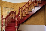 红榉木楼梯橡胶木踏板楼梯整梯室内楼梯中控螺旋楼梯楼梯护栏扶手
