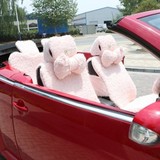 可爱 卡通 小熊 冬季 通用 汽车座垫 2013新款 汽车坐垫 美美熊
