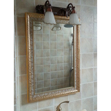 新款PS欧式浴室防潮银镜镜子洗手间卫生间壁挂梳妆镜方形装饰镜
