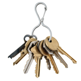 美国NiteIze奈爱 不锈钢葫芦型钥匙扣 创意快挂扣带锁汽车钥匙圈