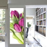 现代简约客厅卧室花卉装饰画郁金香无框画墙挂画沙发背景画