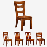 新款简约纯实木餐椅 北欧宜家进口橡胶木质餐厅家具家用特价椅子