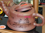 安狄正宗宜兴紫砂麦饭石1.3L竹节电磁茶壶