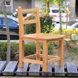 靠背椅子楠竹餐椅实木家居椅靠椅结构会客椅田园拆装儿童写作业椅