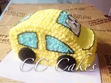 CC CAKE纯天然动物奶油儿童生日蛋糕定制小汽车总动员水果夹心
