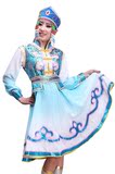 蒙古族演出服装女 蒙古族舞蹈服装女渐变蒙古族服装民族服饰