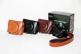 索尼相机包RX100 皮套 黑卡 DSC-RX100 专用包 1代-5代通用