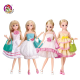 芭比娃娃可儿洋娃娃套装换装衣服过家家女孩公主儿童生日礼物玩具