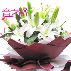 香水百合花束同城送花生日鲜花速递珠海汕头东莞佛山深圳...