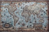 爆款经典大航海复古世界地图挂毯壁毯客厅精细高档布艺装饰画150