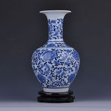 景诺 景德镇陶瓷器 手绘仿古青花瓶 古典现代家居装饰工艺品摆件