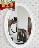 韩式欧式壁挂梳妆镜化妆镜台式浴室镜卫生间圆型雕刻大镜子特价
