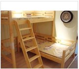 厂家直销环保原木实木松木子母床，双层床，儿童床，两床组合/