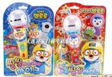 新款韩国进口 PORORO 小企鹅 儿童电子唱歌音乐麦克风话筒 玩具