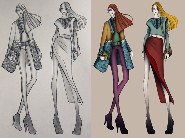 [ps手绘] 2013最新 ps服装设计手绘独立视频教程 效果图 素材 服装