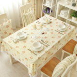 餐布台布艺欧式田园格椅套装茶几现代简约线花边桌布英文玫瑰