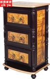 皇冠欧式美式田园家具 三斗柜 实木 免安装 特价包邮 收纳柜