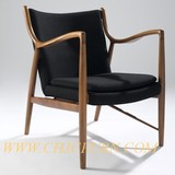 NV45 设计师沙发实木休闲椅北欧简约现代风格时尚洽谈办公沙发椅